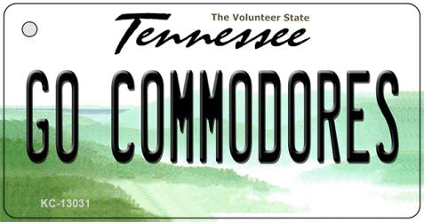 Go Commodores Novelty Metal Key Chain KC-13031