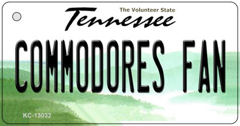 Commodores Fan Novelty Metal Key Chain KC-13032
