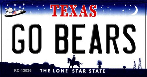 Go Bears Novelty Metal Key Chain KC-13036
