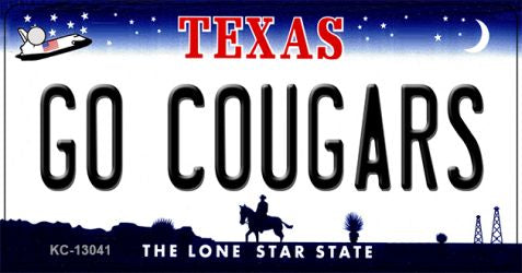 Go Cougars Novelty Metal Key Chain KC-13041
