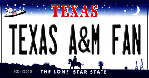 Texas A&M Fan Novelty Metal Key Chain KC-13045