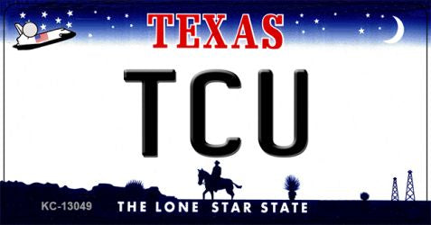 TCU Novelty Metal Key Chain KC-13049