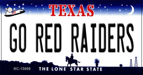 Go Red Raiders Novelty Metal Key Chain KC-13059