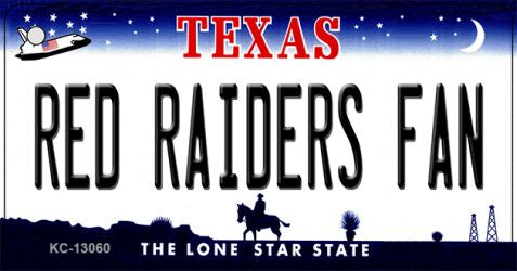 Red Raiders Fan Novelty Metal Key Chain KC-13060