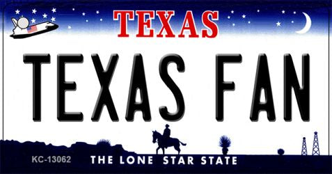 Texas Fan Novelty Metal Key Chain KC-13062