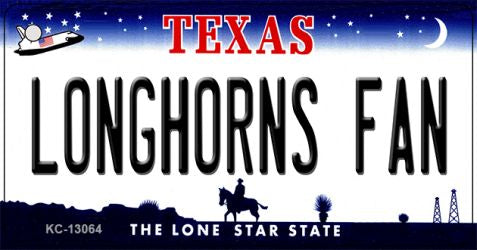 Longhorns Fan Novelty Metal Key Chain KC-13064