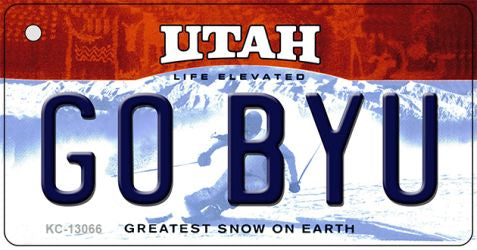 Go BYU Novelty Metal Key Chain KC-13066
