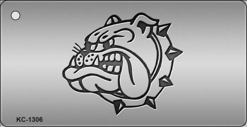 Bull Dog Novelty Aluminum Key Chain KC-1306