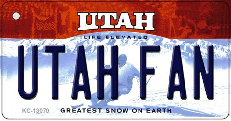 Utah Fan Novelty Metal Key Chain KC-13070