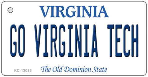 Go Virginia Tech Novelty Metal Key Chain KC-13085