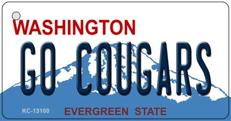 Go Cougars Novelty Metal Key Chain KC-13100