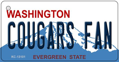 Cougars Fan Novelty Metal Key Chain KC-13101
