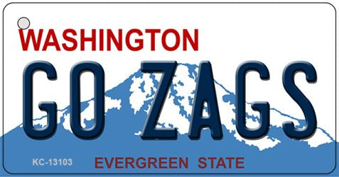 Go Zags Novelty Metal Key Chain KC-13103