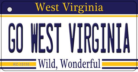 Go West Virginia Novelty Metal Key Chain KC-13110