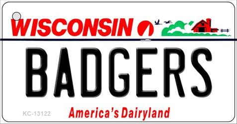 Badgers Novelty Metal Key Chain KC-13122