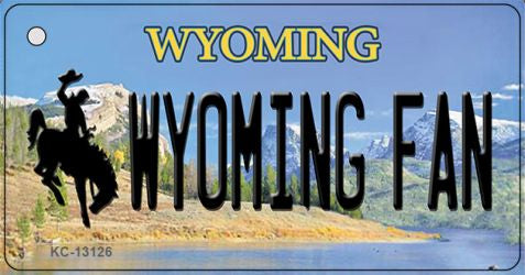 Wyoming Fan Novelty Metal Key Chain KC-13126