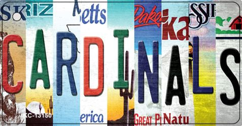 Cardinals Strip Art Novelty Metal Key Chain KC-13150