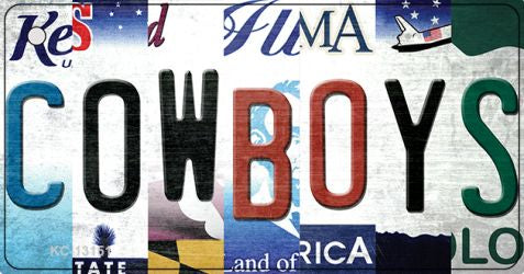 Cowboys Strip Art Novelty Metal Key Chain KC-13151