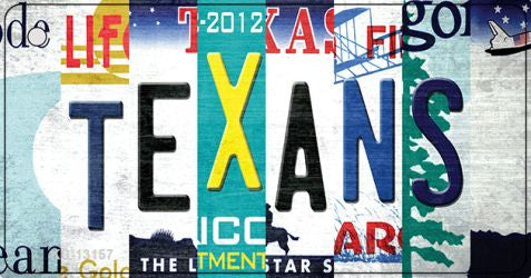 Texans Strip Art Novelty Metal Key Chain KC-13157