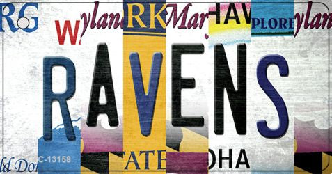 Ravens Strip Art Novelty Metal Key Chain KC-13158