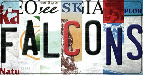 Falcons Strip Art Novelty Metal Key Chain KC-13168