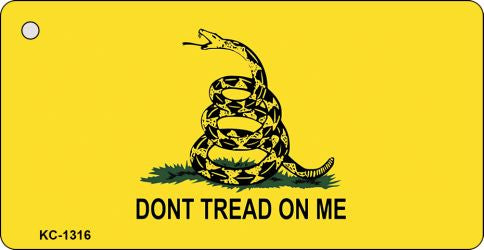 Do Not Tread On Me Novelty Aluminum Key Chain KC-1316