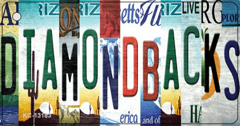 Diamondbacks Strip Art Novelty Metal Key Chain KC-13183