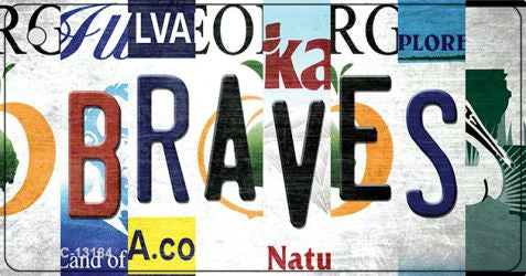 Braves Strip Art Novelty Metal Key Chain KC-13184