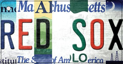 Red Sox Strip Art Novelty Metal Key Chain KC-13186