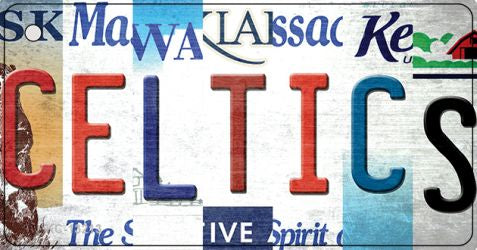 Celtics Strip Art Novelty Metal Key Chain KC-13213