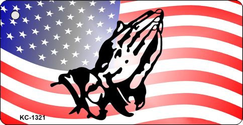 Praying Hands Novelty Aluminum Key Chain KC-1321