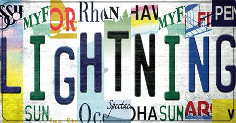 Lightning Strip Art Novelty Metal Key Chain KC-13252