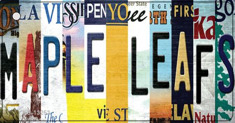 Maple Leafs Strip Art Novelty Metal Key Chain KC-13253