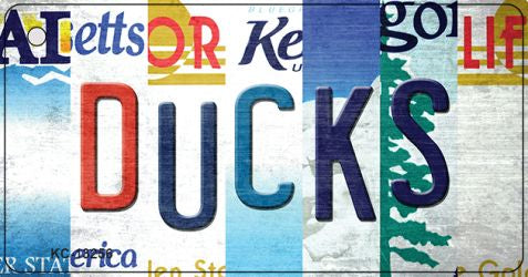 Ducks Strip Art Novelty Metal Key Chain KC-13256