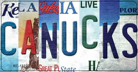 Canucks Strip Art Novelty Metal Key Chain KC-13270