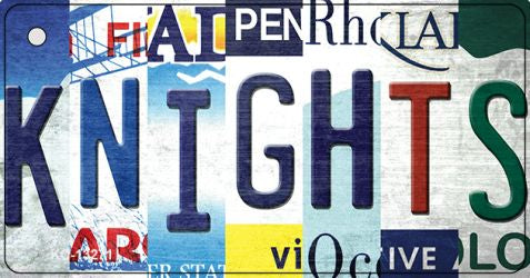 Golden Knights Strip Art Novelty Metal Key Chain KC-13271
