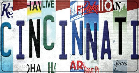 Cincinnati Strip Art Novelty Metal Key Chain KC-13274