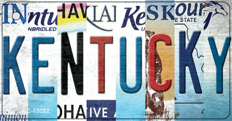 Kentucky Strip Art Novelty Metal Key Chain KC-13282