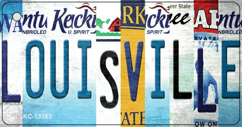 Louisville Strip Art Novelty Metal Key Chain KC-13283