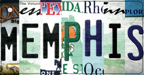 Memphis Strip Art Novelty Metal Key Chain KC-13286