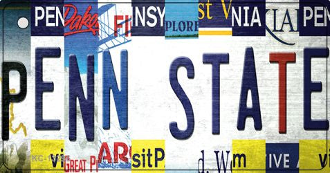 Penn State Strip Art Novelty Metal Key Chain KC-13296