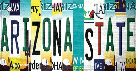 Arizona State Strip Art Novelty Metal Key Chain KC-13305