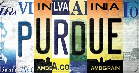 Purdue Strip Art Novelty Metal Key Chain KC-13307