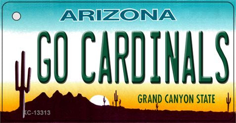Go Cardinals Novelty Metal Key Chain KC-13313
