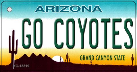 Go Coyotes Novelty Metal Key Chain KC-13319
