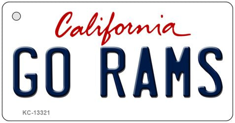 Go Rams Novelty Metal Key Chain KC-13321