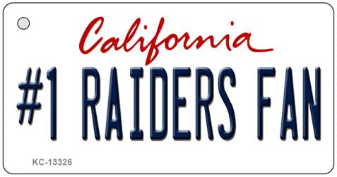 Number 1 Raiders Fan Novelty Metal Key Chain KC-13326