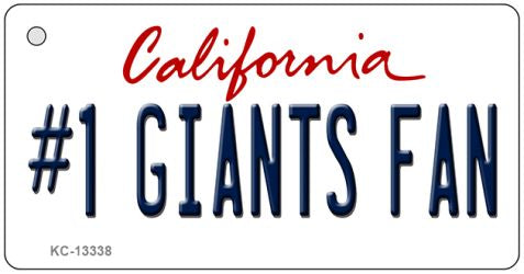 Number 1 Giants Fan Novelty Metal Key Chain KC-13338
