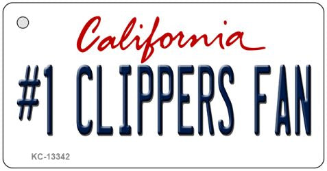 Number 1 Clippers Fan Novelty Metal Key Chain KC-13342