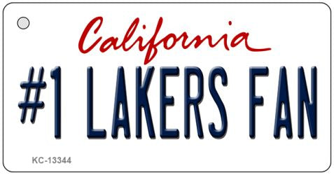 Number 1 Lakers Fan Novelty Metal Key Chain KC-13344